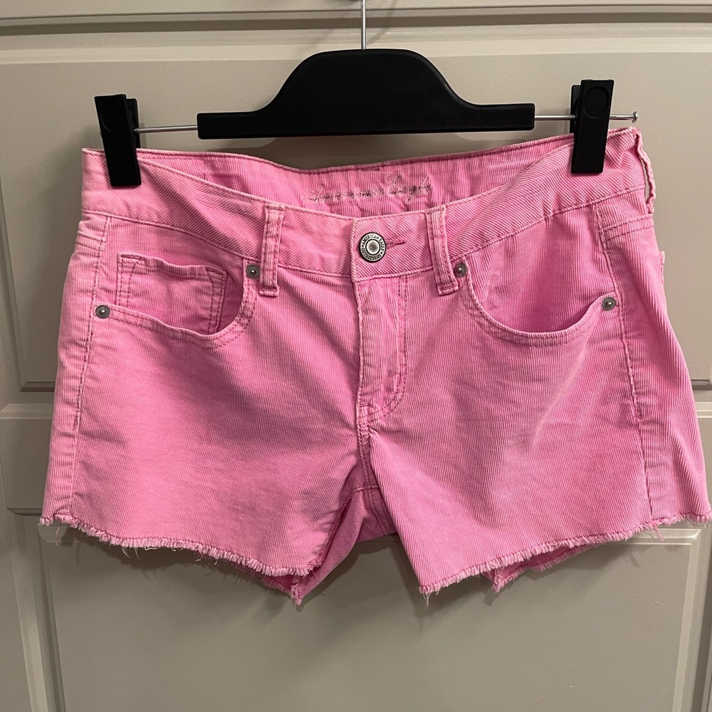American Eagle Pink Denim Shorts - Size 6